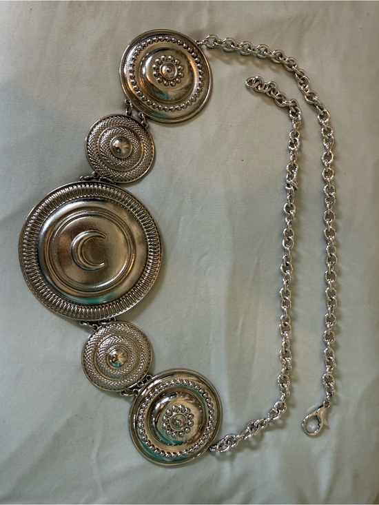 Free People Accessories - Free People Silver Medallion Chain Belt